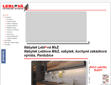 Tablet Screenshot of nabytek-leblova.cz